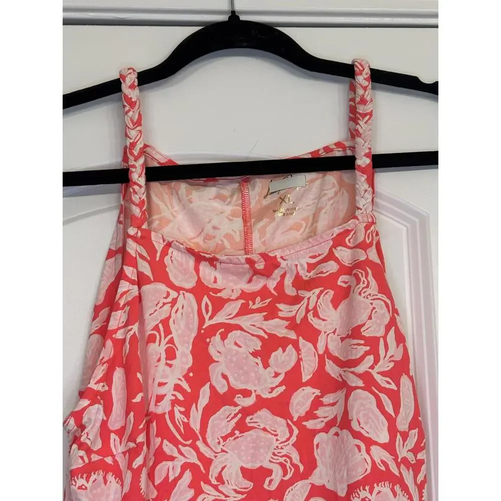 NWOT LILLY PULTIZER Cotton Dress in the "Cane Coral Crab Collab - Picture 5 of 5